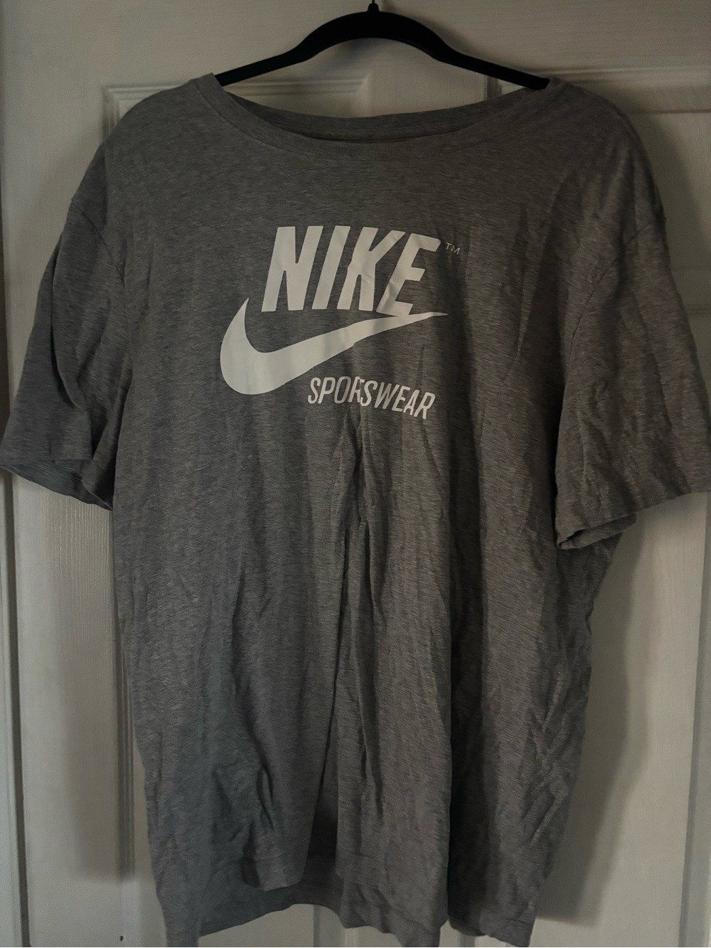 Nike Gray Short Sleeve Sportswear Logo Tee